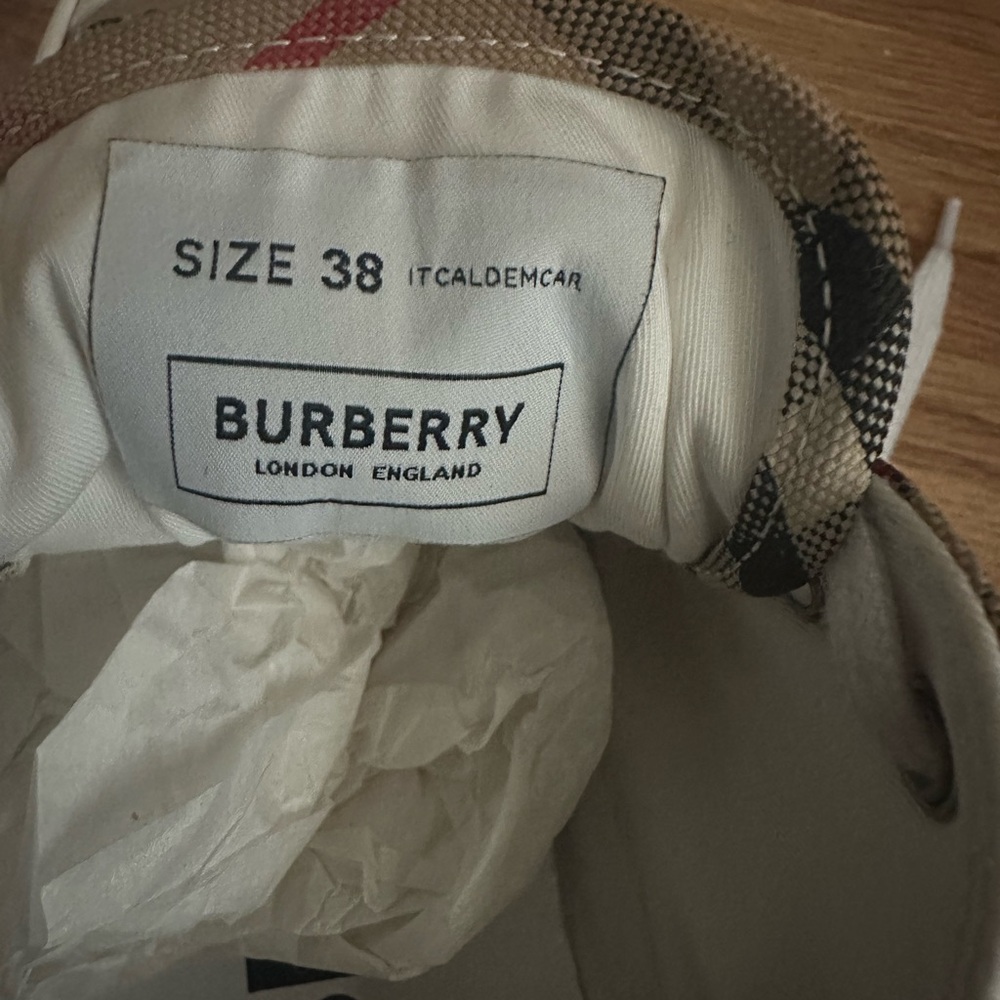 Burberry Checkered Canvas Sneakers - Picture 10 of 15